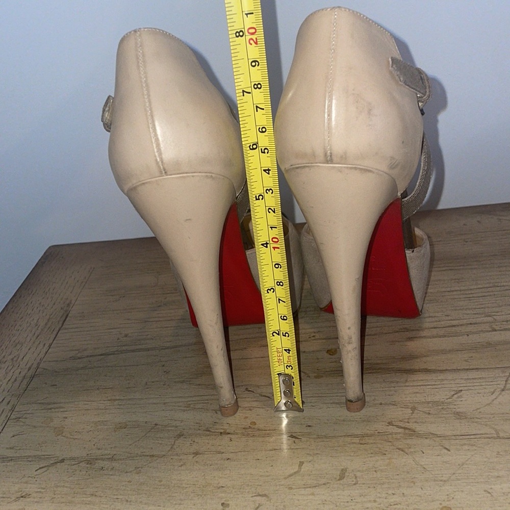 Christian Louboutin suede/crelino/calf heel, 39.5 - Picture 16 of 16